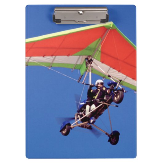 Microlight Flying in Sky, Western Cape Klemmbrett (Vorderseite)