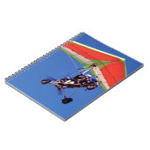 Microlight Flying in Sky, Western Cape Notizblock (Linke Seite)