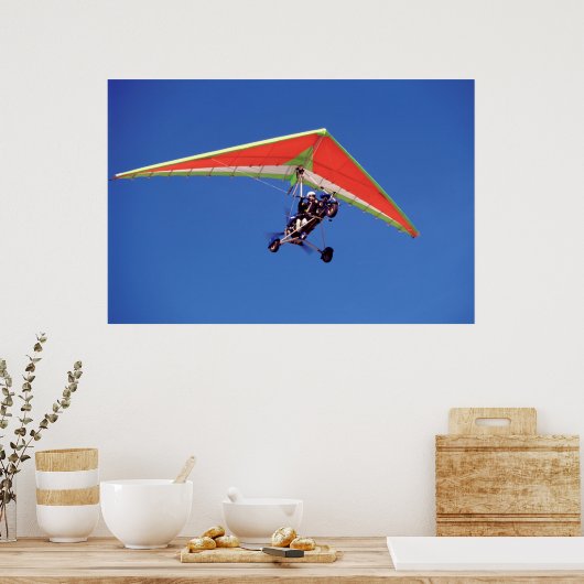 Microlight Flying in Sky, Western Cape Poster (Küche)