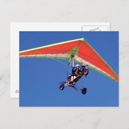 Microlight Flying in Sky, Western Cape Postkarte (Vorne/Hinten)