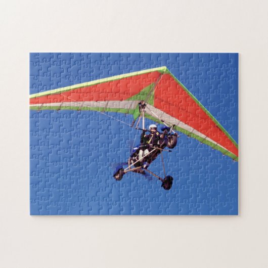 Microlight Flying in Sky, Western Cape Puzzle (Horizontal)