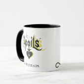 Micromajig Gekritzel + Logo Tasse (Vorderseite Links)