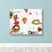 Micromanethiques Montage auf Zeichnungen Leinwand (Insitu (Holzboden))