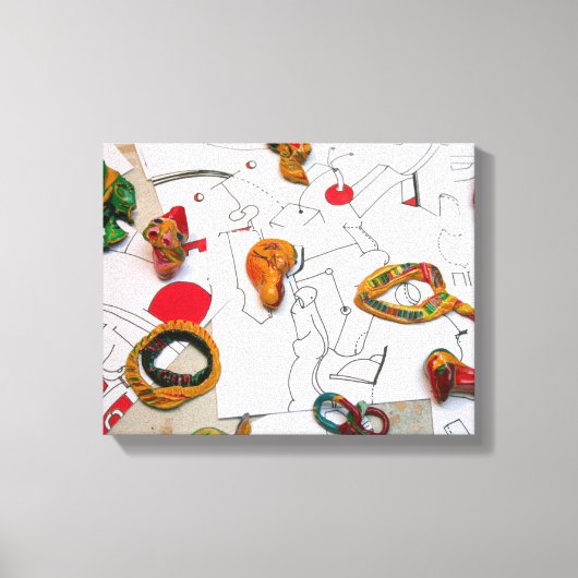 Micromanethiques Montage auf Zeichnungen Leinwand (Vorderseite)