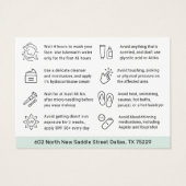 Microneedling Kollagen-Induktionskarte (Rückseite)