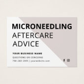 Microneedling Kollagen-Induktionskarte (Vorderseite)