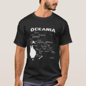 Micronesia Map Polynesia Map Melanesia Map T-Shirt (Vorderseite)