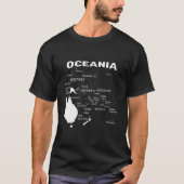 Micronesia Map Polynesia Map Melanesia Map T-Shirt (Vorderseite)
