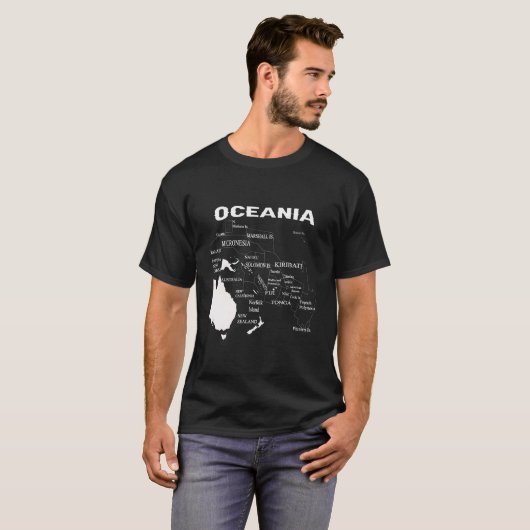 Micronesia Map Polynesia Map Melanesia Map T-Shirt (Vorne ganz)