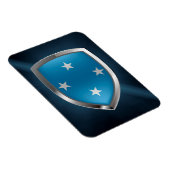 Micronesia Metallic Emblem Magnet (Rechte Seite)