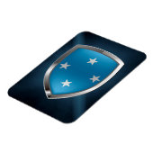 Micronesia Metallic Emblem Magnet (Linke Seite)