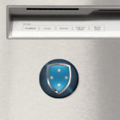 Micronesia Metallic Emblem Magnet (In Situ (Geschirrspüler))