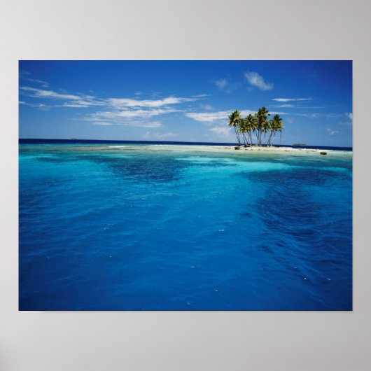 Micronesia, Tonowas, View of idyllic tropical Poster (Vorne)