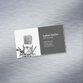 Microphone Singer Magnetische Visitenkarte (Beispiel)