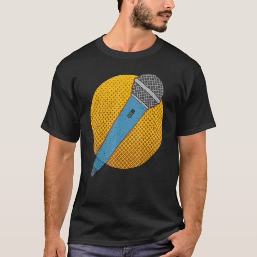 Microphone Singer Music T-Shirt (Vorderseite)
