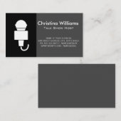 Microphone Singer Talk Show Visitenkarte (Vorne/Hinten)