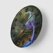 Microraptor Runde Wanduhr (Winkel)