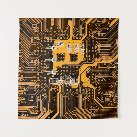 Microschema texture illustrationchip,micro,backgro wandteppich (Vorderseite (Horizontal))