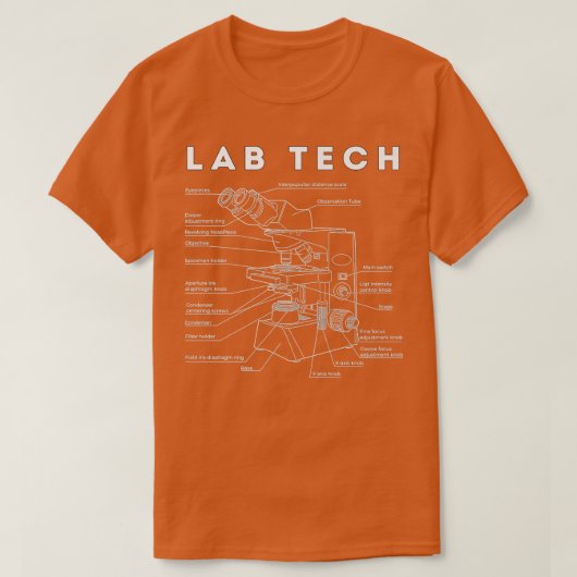 Microscope Science Technician Labrador Technician  T-Shirt (Design vorne)