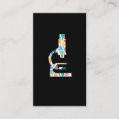 Microscope Scientist Lab Tech Labor Science Gift Visitenkarte (Vorderseite)