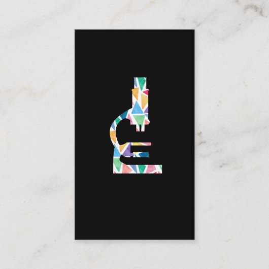 Microscope Scientist Lab Tech Labor Science Gift Visitenkarte (Vorderseite)