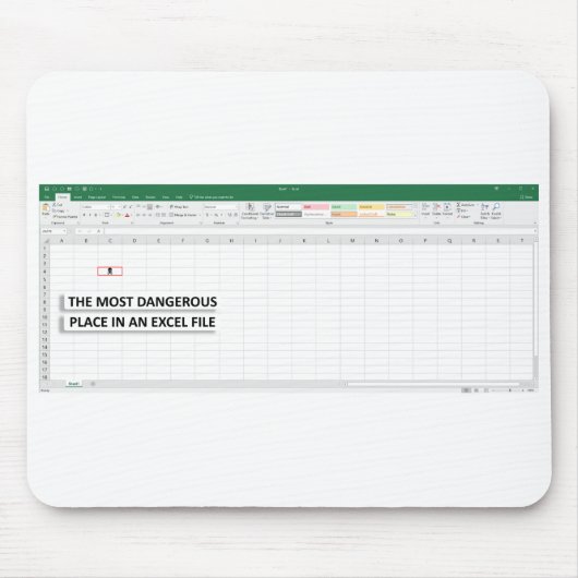 Microsoft Excel-Arbeitsmousepad Mousepad (Vorne)