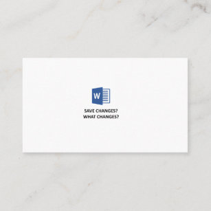 Microsoft Word Work Business Cards Visitenkarte