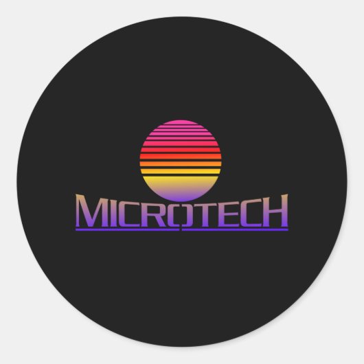 Microtech Corporation Gaming-Geschenk Runder Aufkleber (Vorderseite)