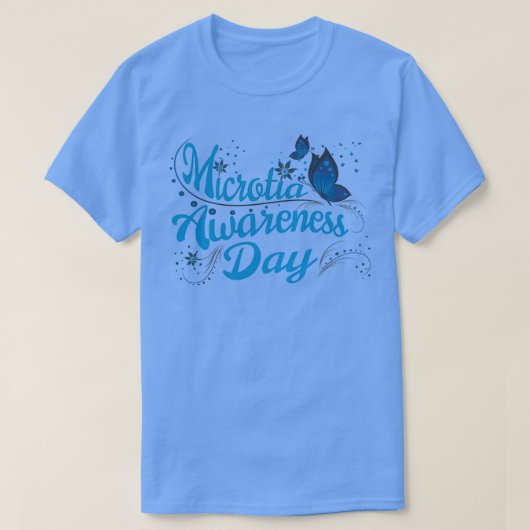 Microtia Awareness Day Butterfly Magie T-Shirt (Design vorne)