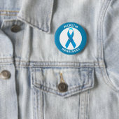 Microtia Blue Awareness Ribbon Button (Beispiel)