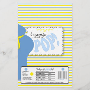 Microwave Popcorn Bag Wrapper Flyer