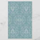 Microwave Popcorn Wrapper Aquamarin Blue Damask/St Flyer (Hinten)