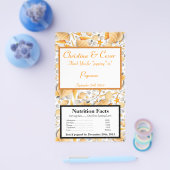 Microwave Popcorn Wrapper Assorted Seashells Orang Flyer (Einzeln)