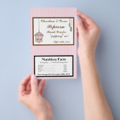 Microwave Popcorn Wrapper Birdcage/Pink Stripes ca Flyer (Handgriff)