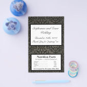 Microwave Popcorn Wrapper Black and Grau Damask Flyer (Einzeln)