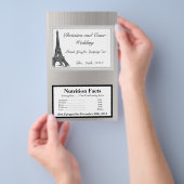 Microwave Popcorn Wrapper Black Eiffel Tower Flyer (Handgriff)