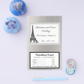 Microwave Popcorn Wrapper Black Eiffel Tower Flyer (Einzeln)