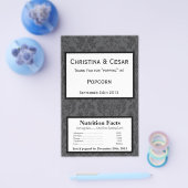 Microwave Popcorn Wrapper Black Gray Formal Gothic Flyer (Einzeln)