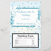 Microwave Popcorn Wrapper Blue Daisies Flyer (Vorne)