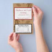 Microwave Popcorn Wrapper Brown Blätter Flyer (Handgriff)