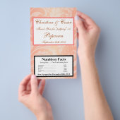Microwave Popcorn Wrapper Brown Rose auf Pink Flor Flyer (Handgriff)