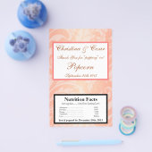 Microwave Popcorn Wrapper Brown Rose auf Pink Flor Flyer (Einzeln)