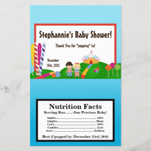 Microwave Popcorn Wrapper Candy Land Ice Creme Flyer