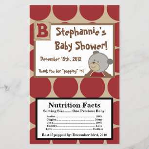 Microwave Popcorn Wrapper Cocalos Buttons Flyer