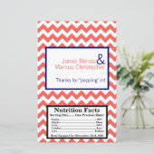 Microwave Popcorn Wrapper Cornavy Zickzack (Stehend Vorderseite)