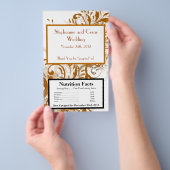 Microwave Popcorn Wrapper Damask Herbst Flyer (Handgriff)