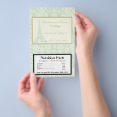 Microwave Popcorn Wrapper Damask Paris Flyer (Handgriff)
