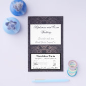 Microwave Popcorn Wrapper Deep Lila Damask Flyer (Einzeln)