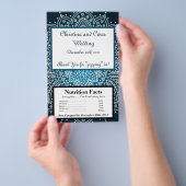 Microwave Popcorn Wrapper Deep Marokkanisches Blau Flyer (Handgriff)