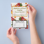 Microwave Popcorn Wrapper Fall Foliage Blätter Flyer (Handgriff)